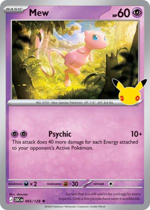 pokemon me 30th celebration mew 065 128