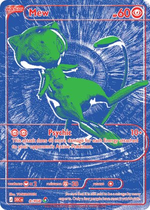 pokemon me 30th celebration mew b rgb