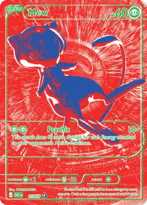 pokemon me 30th celebration mew r rgb