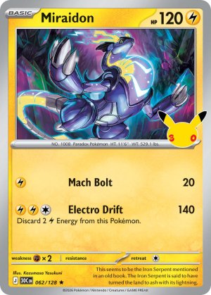 pokemon me 30th celebration miraidon 062 128
