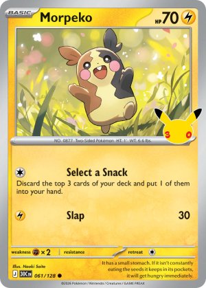 pokemon me 30th celebration morpeko 061 128