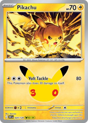 pokemon me 30th celebration pikachu 024 128