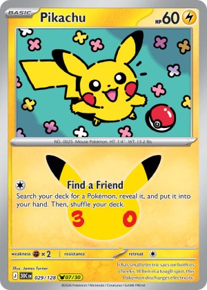 pokemon me 30th celebration pikachu 029 128