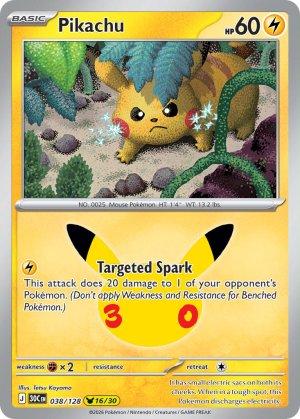 pokemon me 30th celebration pikachu 038 128