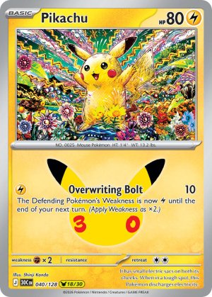 pokemon me 30th celebration pikachu 040 128