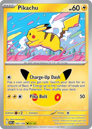pokemon me 30th celebration pikachu 042 128
