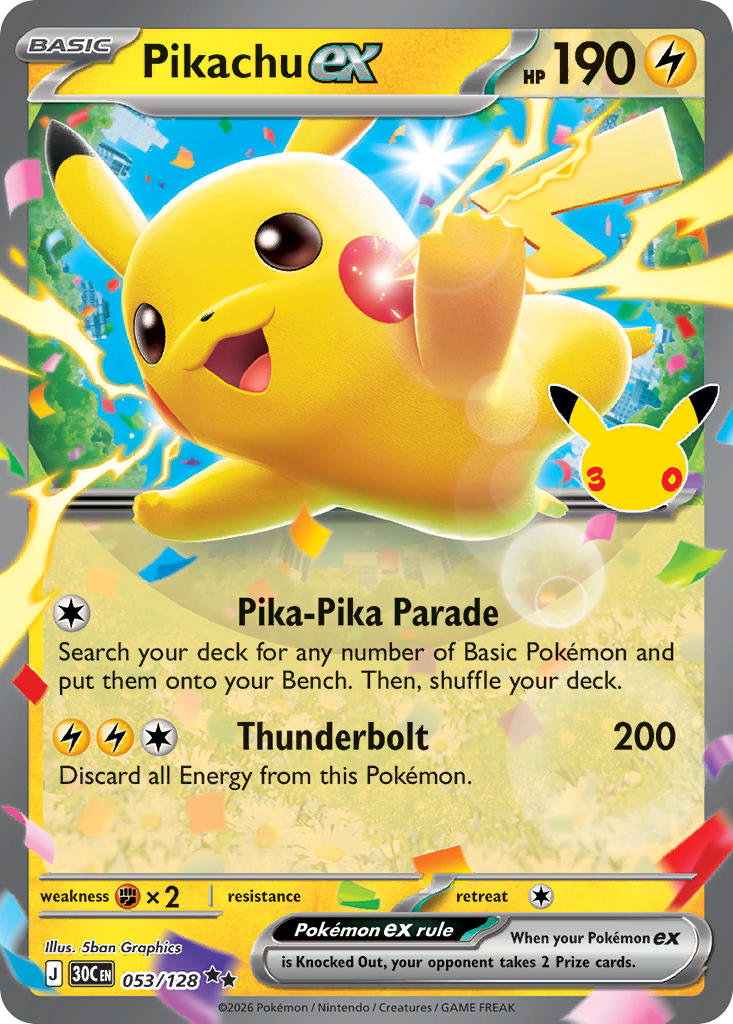 Pikachu EX - 053-128