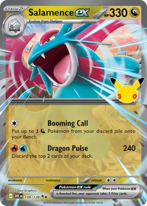 pokemon me 30th celebration salamence ex 109 128