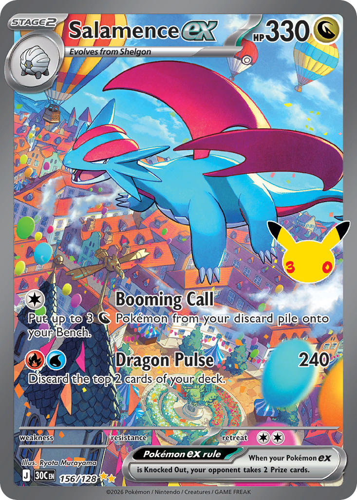 Salamence EX - 156-128 - Special Illustrator Rare