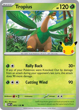 pokemon me 30th celebration tropius 005 128