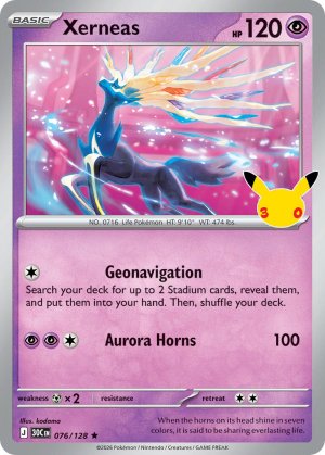 pokemon me 30th celebration xerneas 076 128