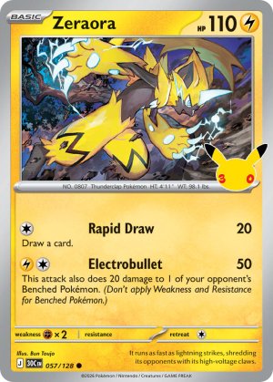 pokemon me 30th celebration zeraora 057 128