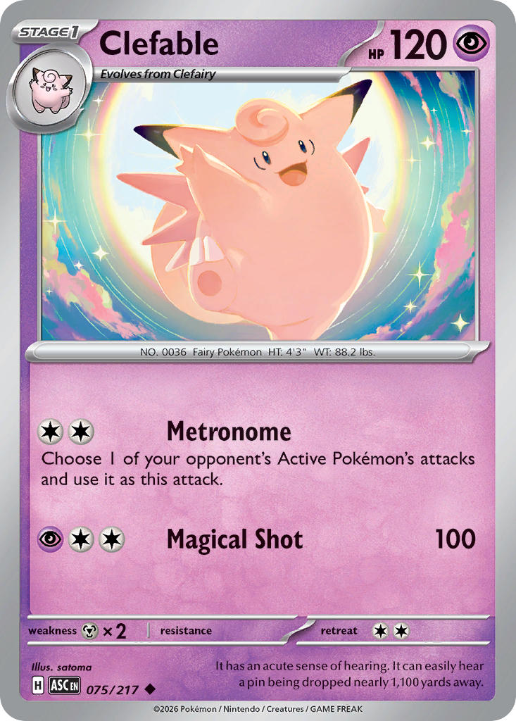 Clefable - 075-217 - (Love Ball)