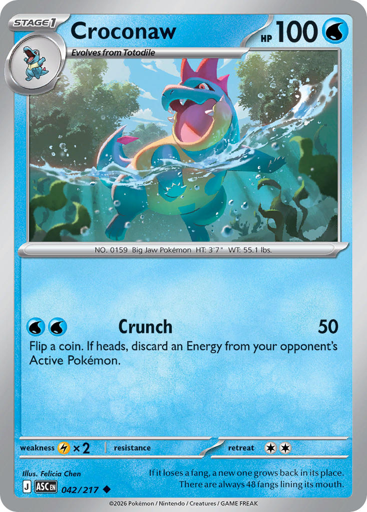Croconaw - 042-217 - (Energy Symbol)