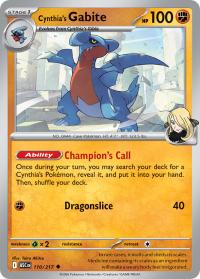 pokemon me ascended heroes cynthia s gabite 110 217 poke ball