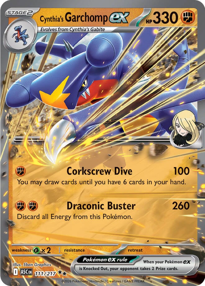 Cynthia's Garchomp EX - 111-217