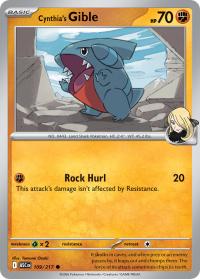 pokemon me ascended heroes cynthia s gible 109 217 poke ball