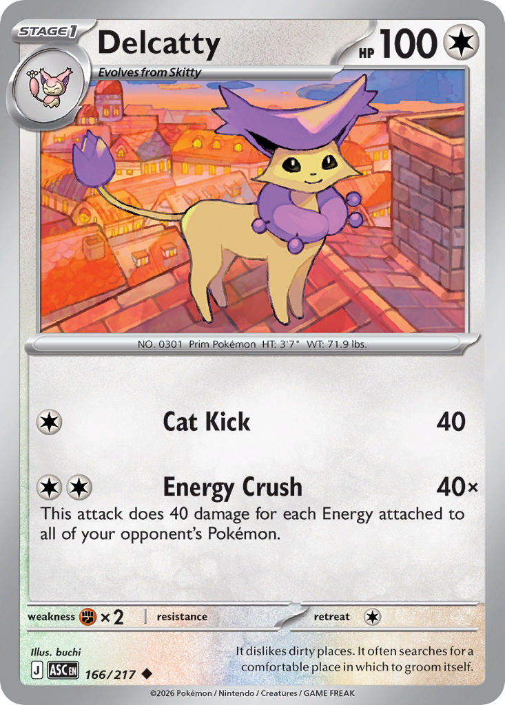 Delcatty - 166-217 - (Love Ball)