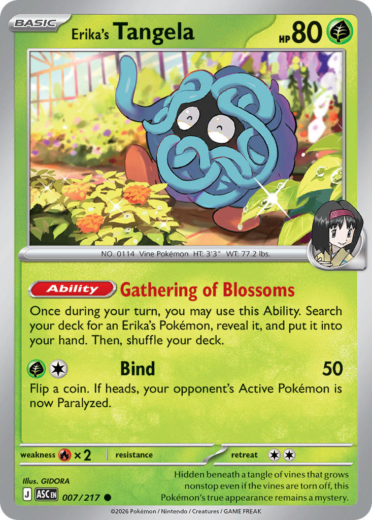 Erika's Tangela - 007-217 - (Energy Symbol)