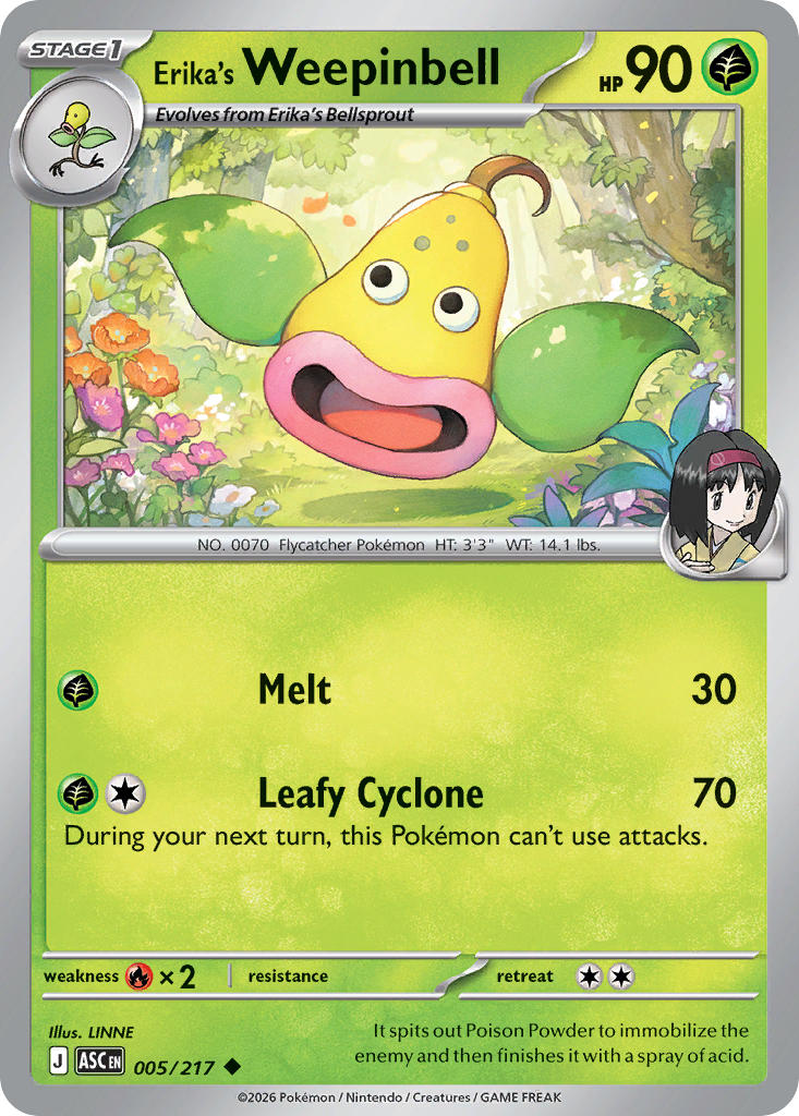 Erika's Weepinbell - 005-217 - (Energy Symbol)
