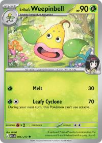 pokemon me ascended heroes erika s weepinbell 005 217 poke ball