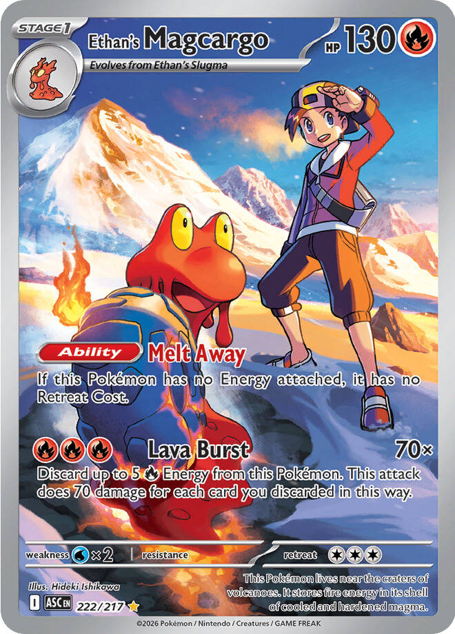 Ethan's Magcargo - 222-217 - Illustrator Rare
