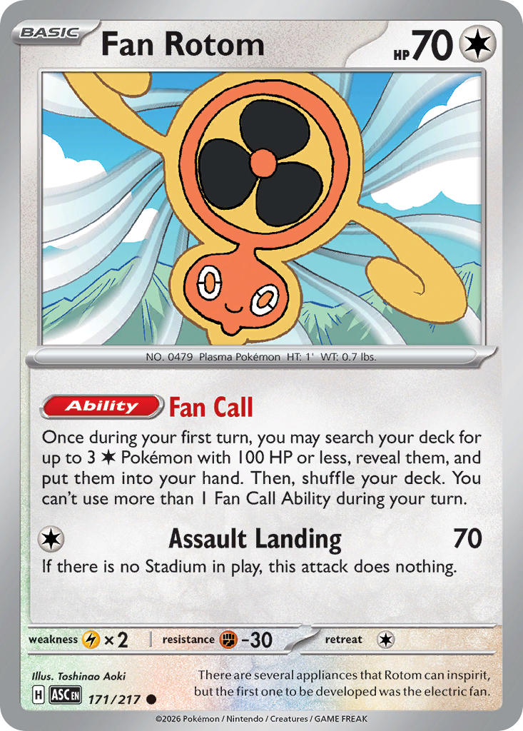 Fan Rotom - 171-217 - (Energy Symbol)
