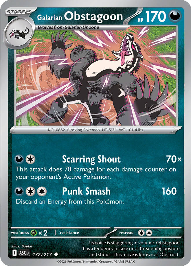Galarian Obstagoon - 132-217