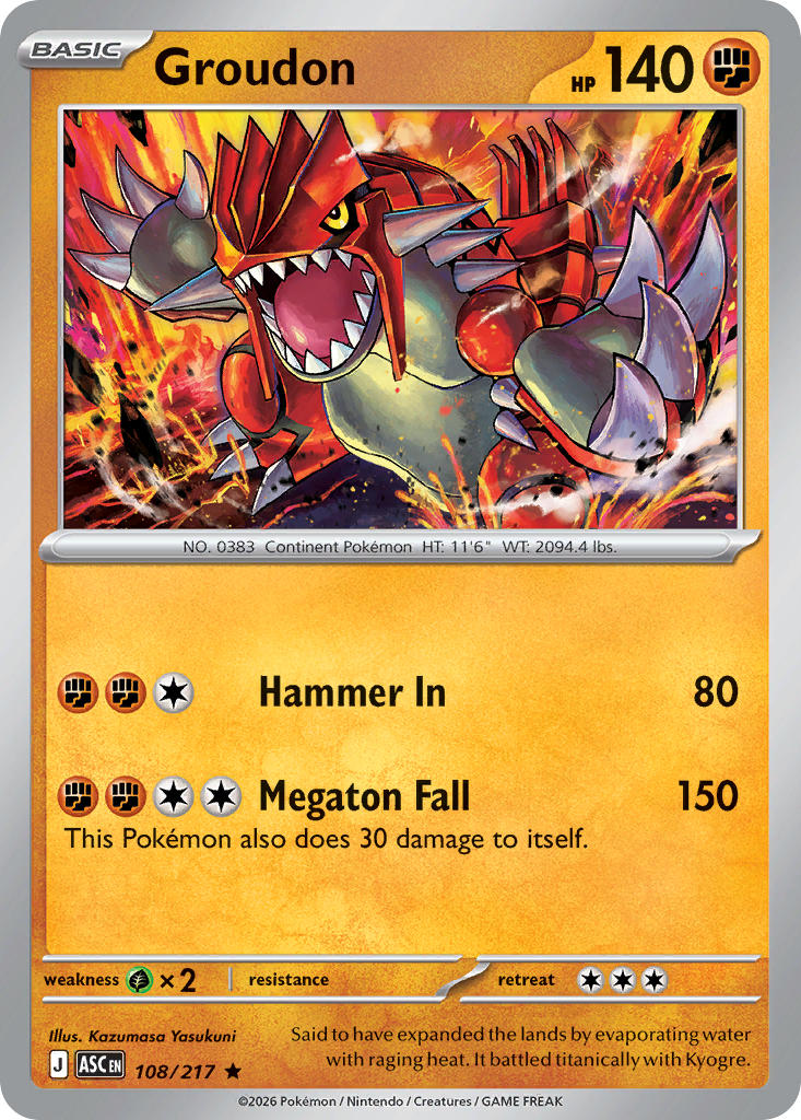 Groudon - 108-217 - (Energy Symbol)