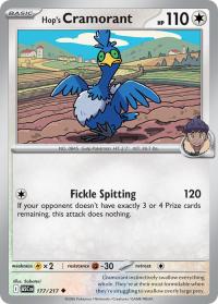 pokemon me ascended heroes hop s cramorant 177 217 energy symbol