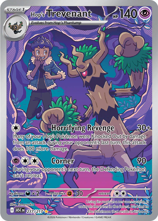 Hop's Trevenant - 237-217 - Illustrator Rare