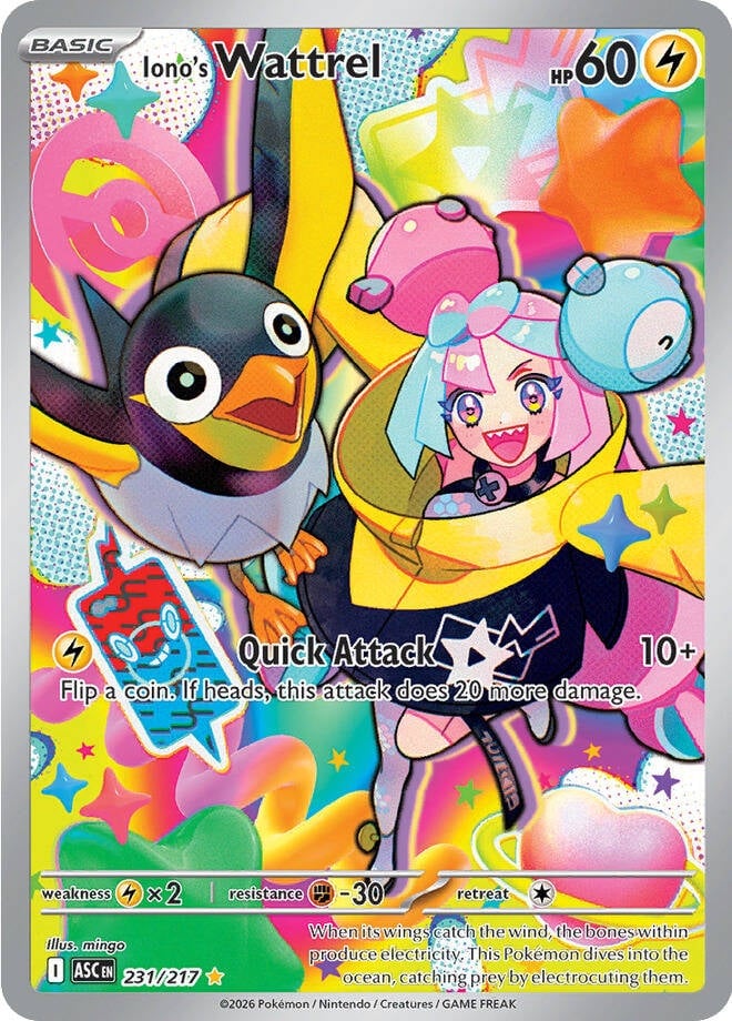 Iono's Wattrel - 231-217 - Illustrator Rare