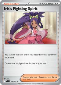 pokemon me ascended heroes iris s fighting spirit 190 217