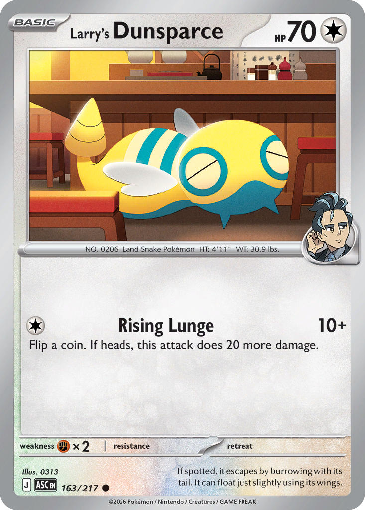 Larry's Dunsparce - 163-217 - (Energy Symbol)