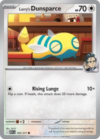 pokemon me ascended heroes larry s dunsparce 163 217 poke ball