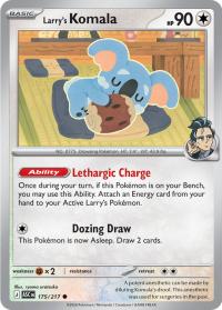 pokemon me ascended heroes larry s komala 175 217