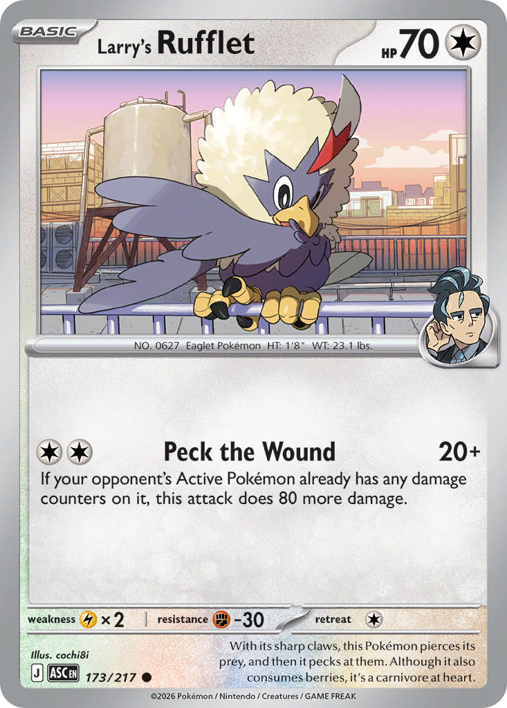 Larry's Rufflet - 173-217 - (Poke Ball)