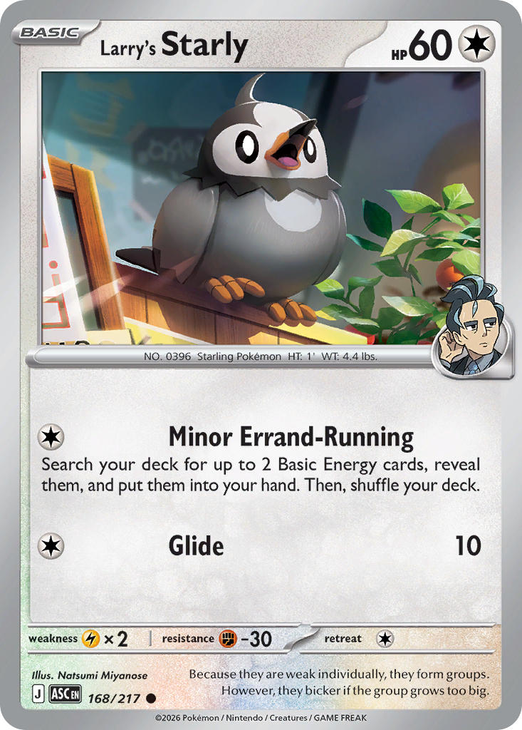 Larry's Starly - 168-217 - (Poke Ball)
