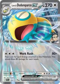 pokemon me ascended heroes larrys dudunsparce ex 164 217