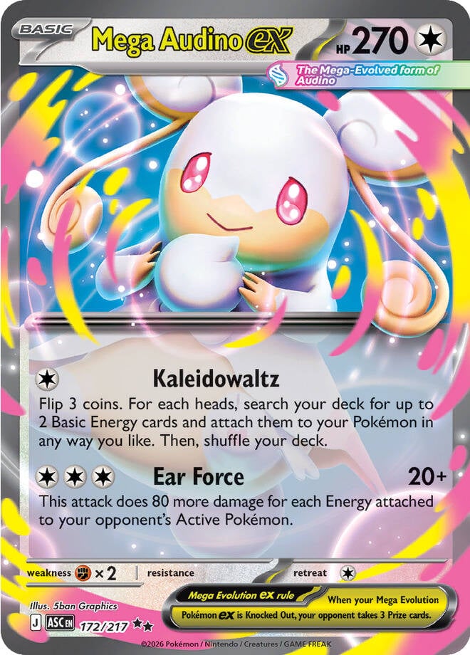 Mega Audino EX - 172-217