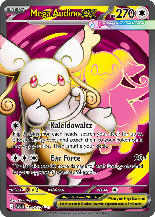 Mega Audino EX - 253-217 - FULL ART
