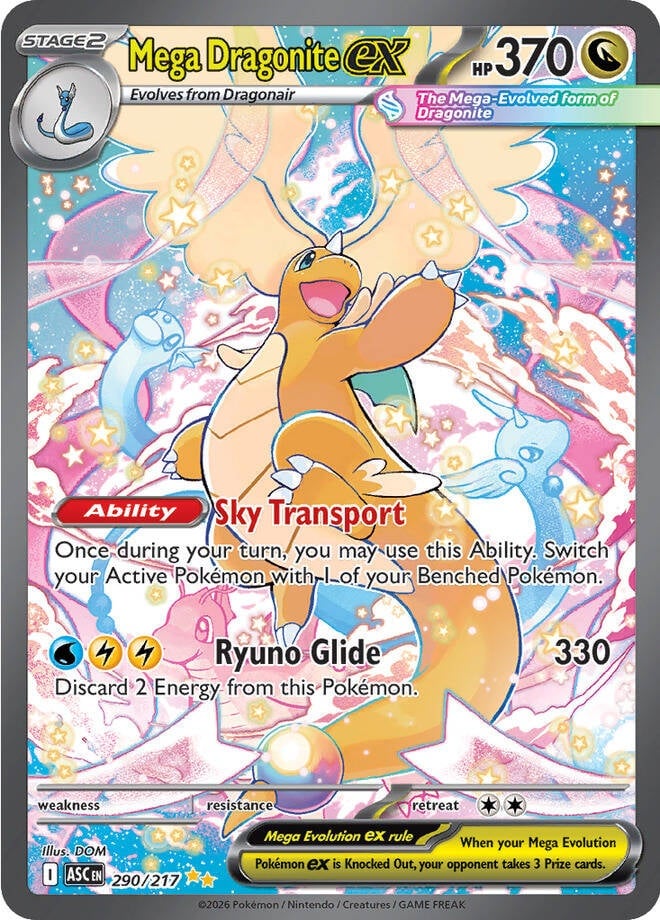 Mega Dragonite EX - 290-217 - Special Illustrator Rare