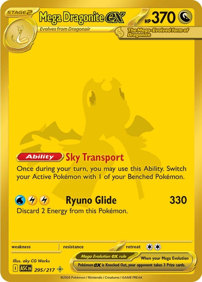 Mega Dragonite EX - 295-217 - Special Illustrator Rare