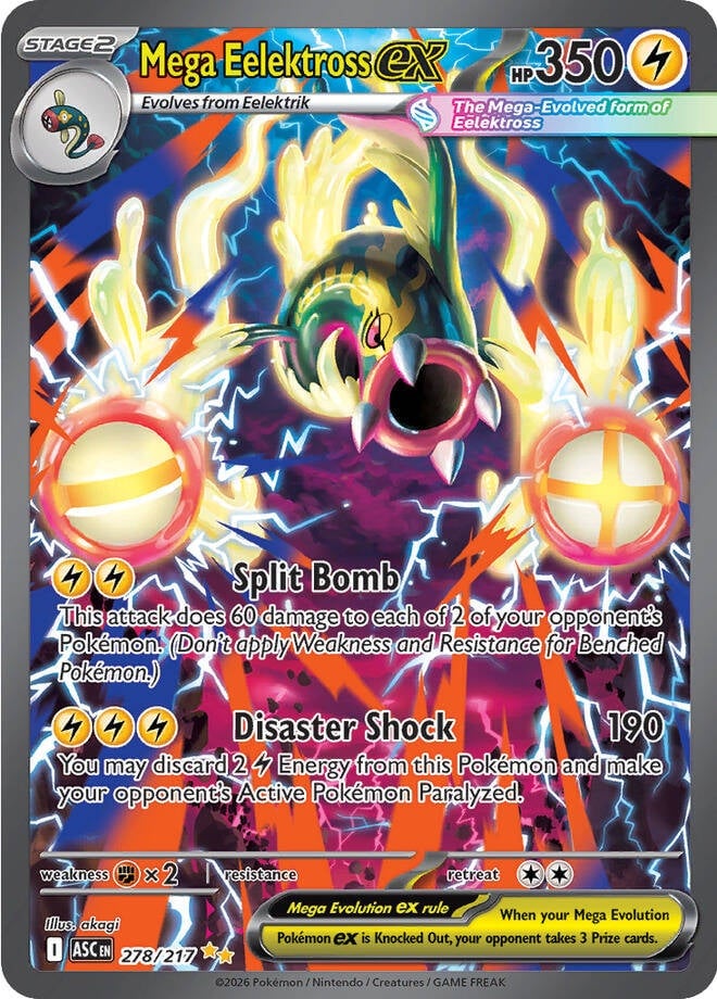 Mega Eelektross EX - 278-217 - Special Illustrator Rare