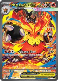 pokemon me ascended heroes mega emboar ex 273 217 special illustrator rare
