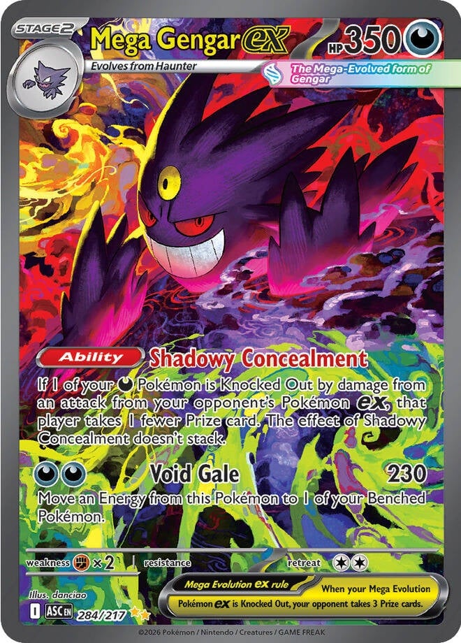 Mega Gengar EX - 284-217 - Special Illustrator Rare
