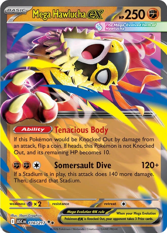 Mega Hawlucha EX - 116-217