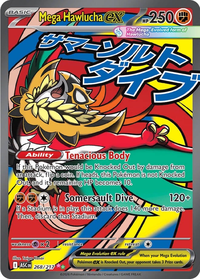 Mega Hawlucha EX - 268-217 - FULL ART