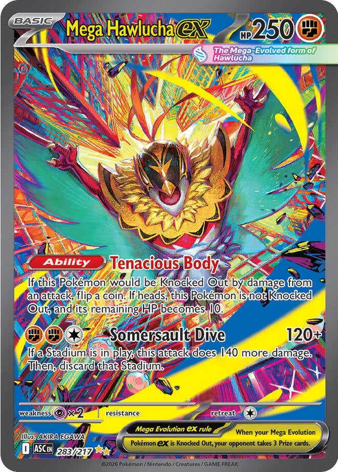 Mega Hawlucha EX - 283-217 - Special Illustrator Rare