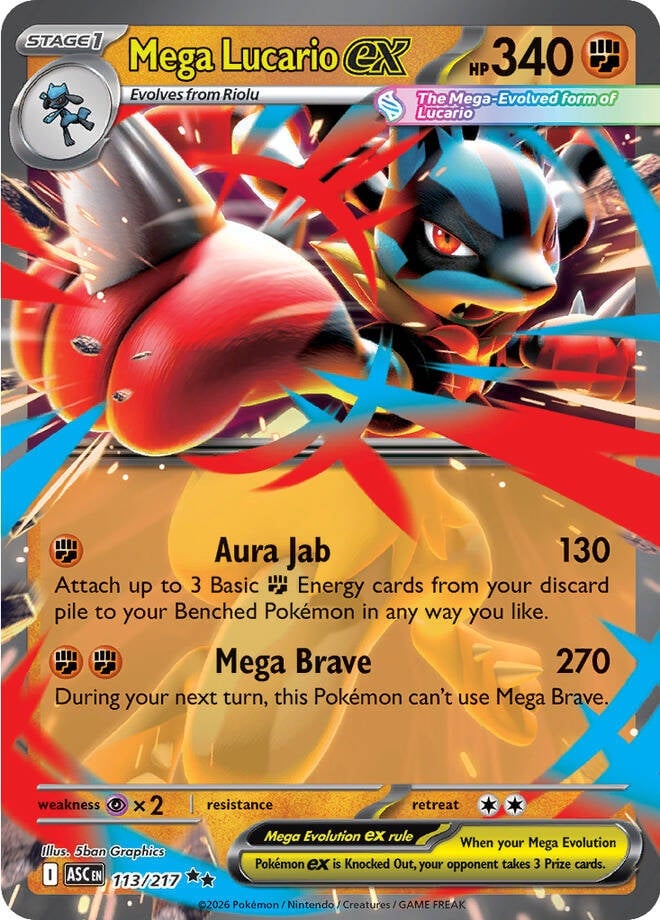 Mega Lucario EX - 113-217